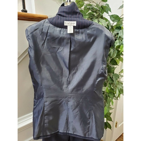 Evan Picone Women Black Lined Polyester Long Sleeve Blazer & Pant 2Piece Suit 10 - Picture 7 of 16